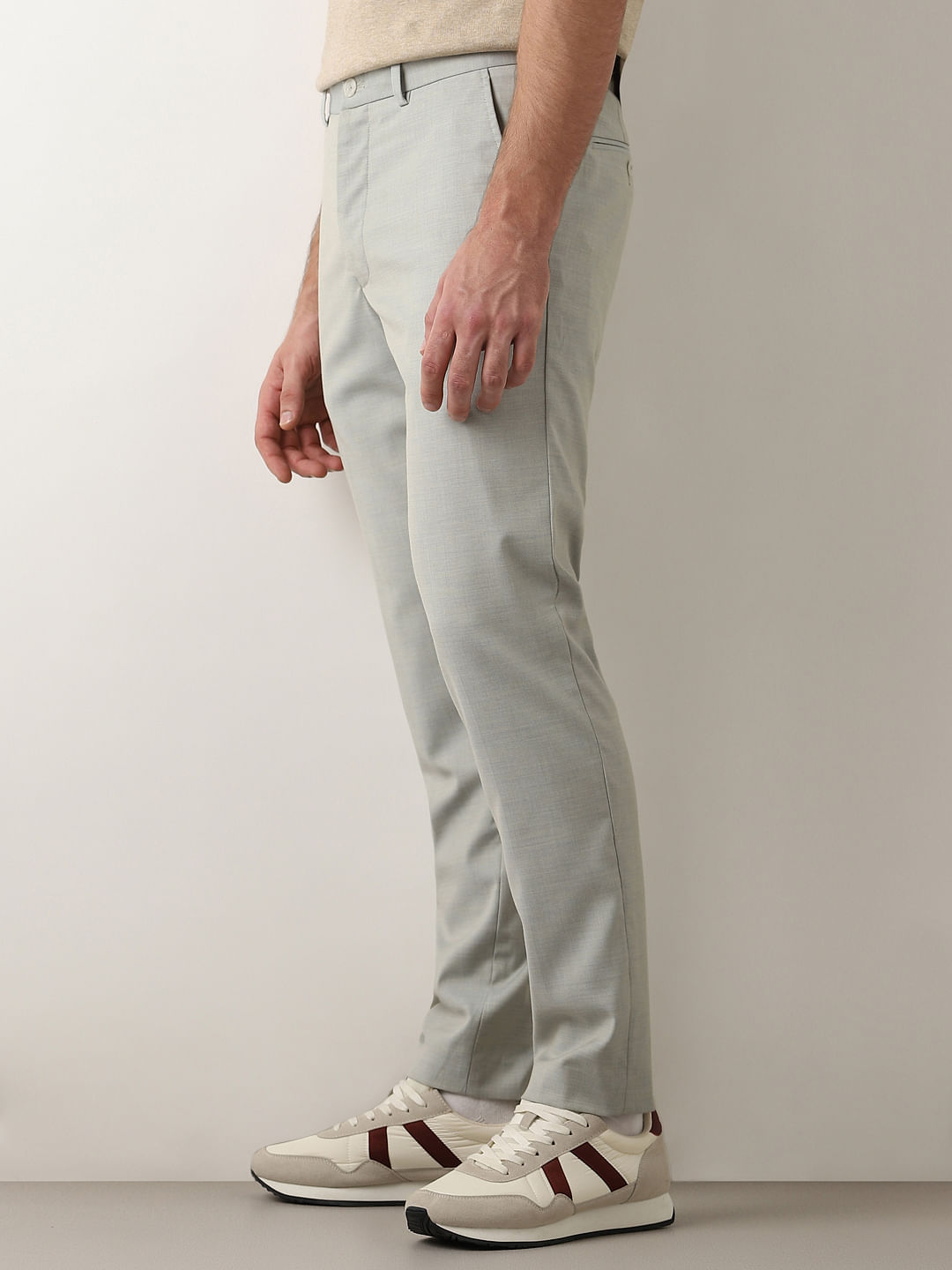 Green Fishtail organic-cotton suit trousers | Oliver Spencer | MATCHES UK