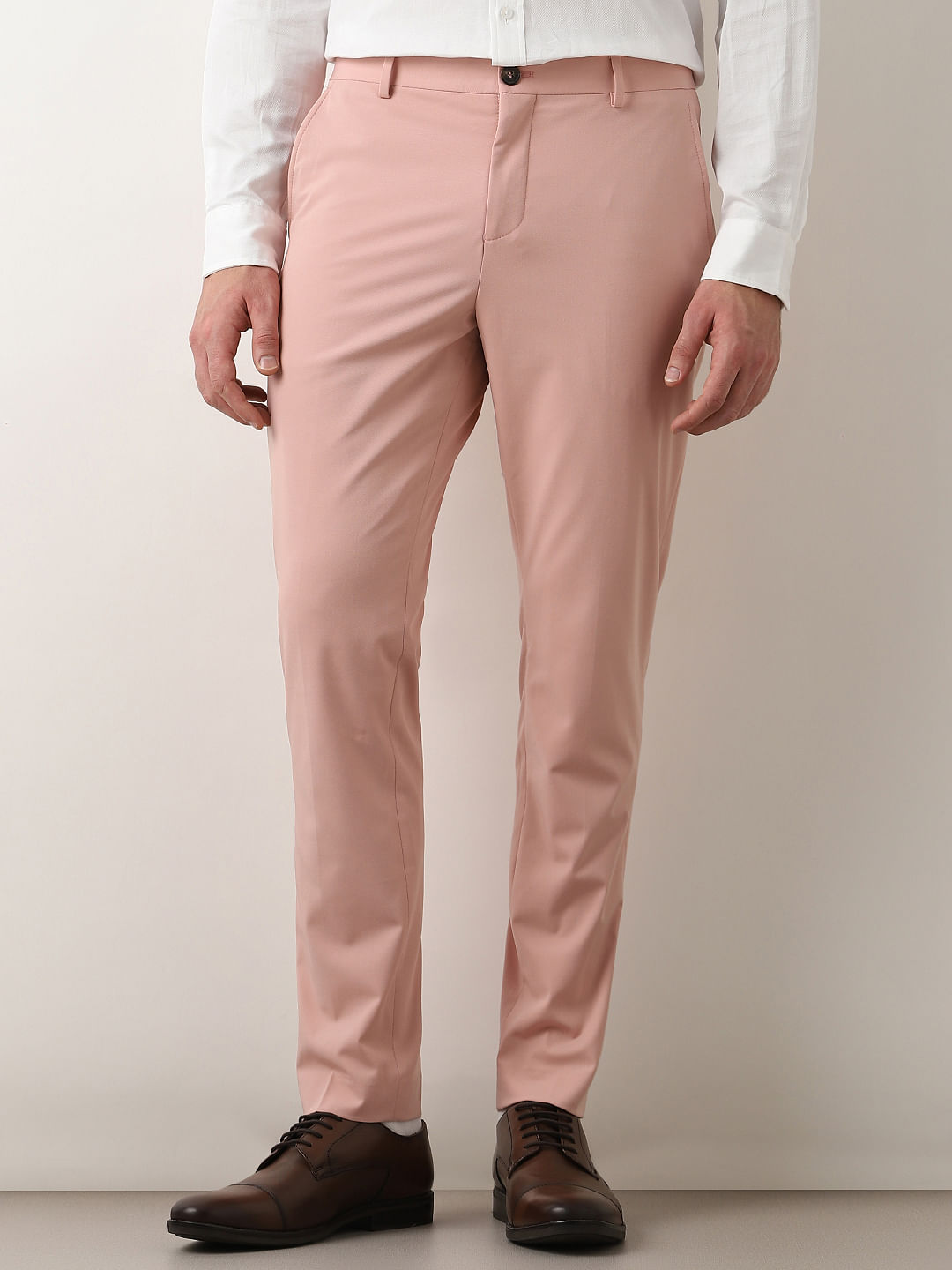 Stradivarius belted tailored pants in pink | ASOS | Tailored trousers,  Tailored pants, Pants