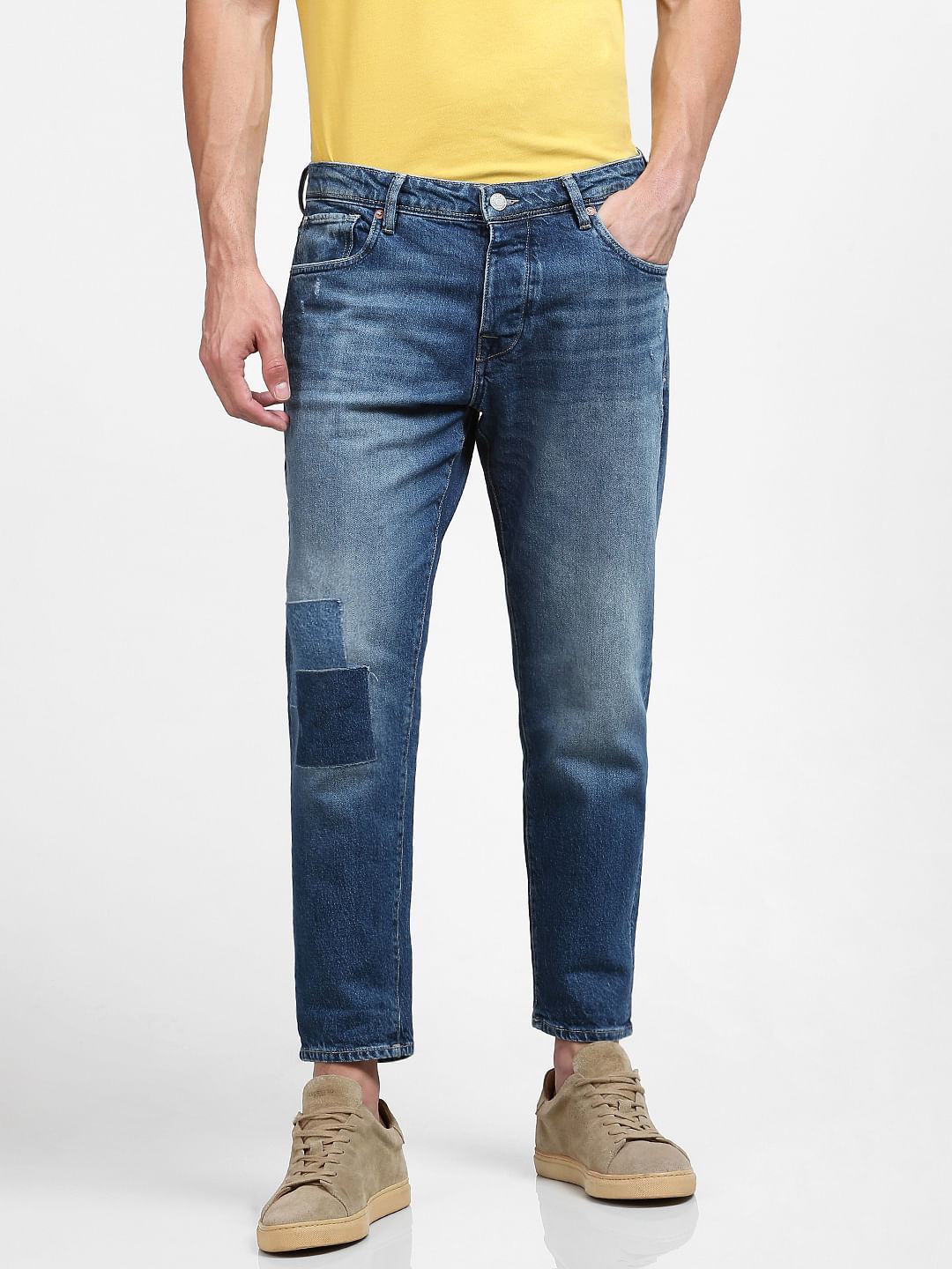 Buy Blue Ripped Jeans Men In India At Best Prices Online | Tata CLiQ