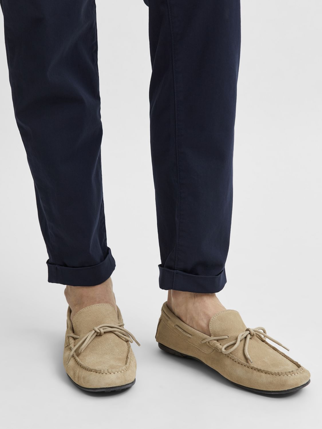 Mens beige hot sale suede loafers