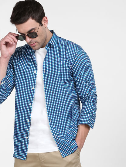|228538603 Men for Shirt Buy Full Formal at Light HOMME Online Sleeves SELECTED Blue