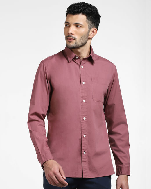 Dark Pink Full Sleeves Shirt