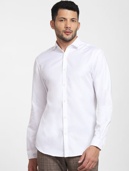 Buy White Shirts for Men, Plain White Shirt, White Formal Shirt ...