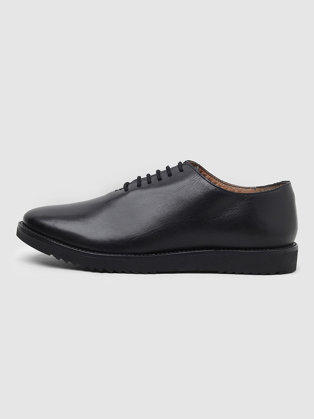 Black Whole Cut Tuxedo Shoes – Florentino Delure
