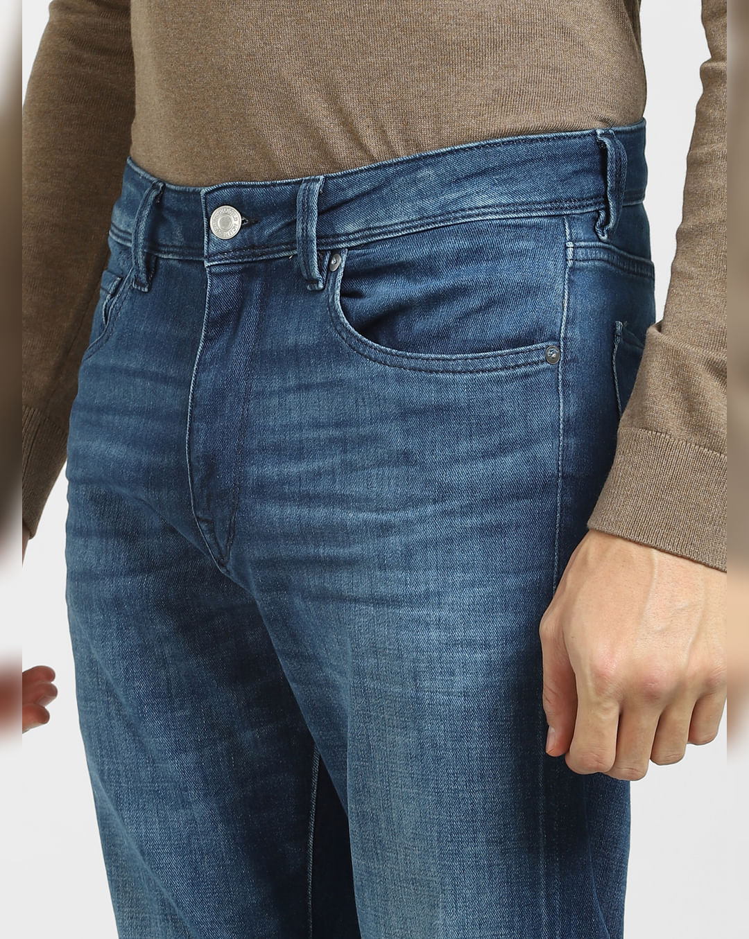 Buy Blue Low Rise Leon Slim Fit Jeans for Men Online at Selected Homme