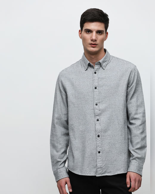 Grey Full Sleeves Shirt