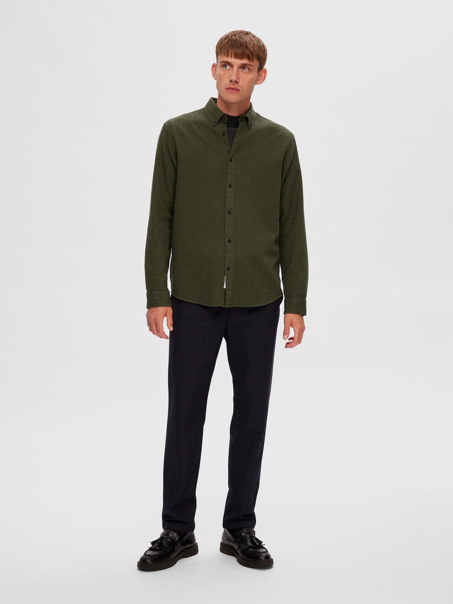 Green Oxford Premium Cotton Over Shirt – The Foomer