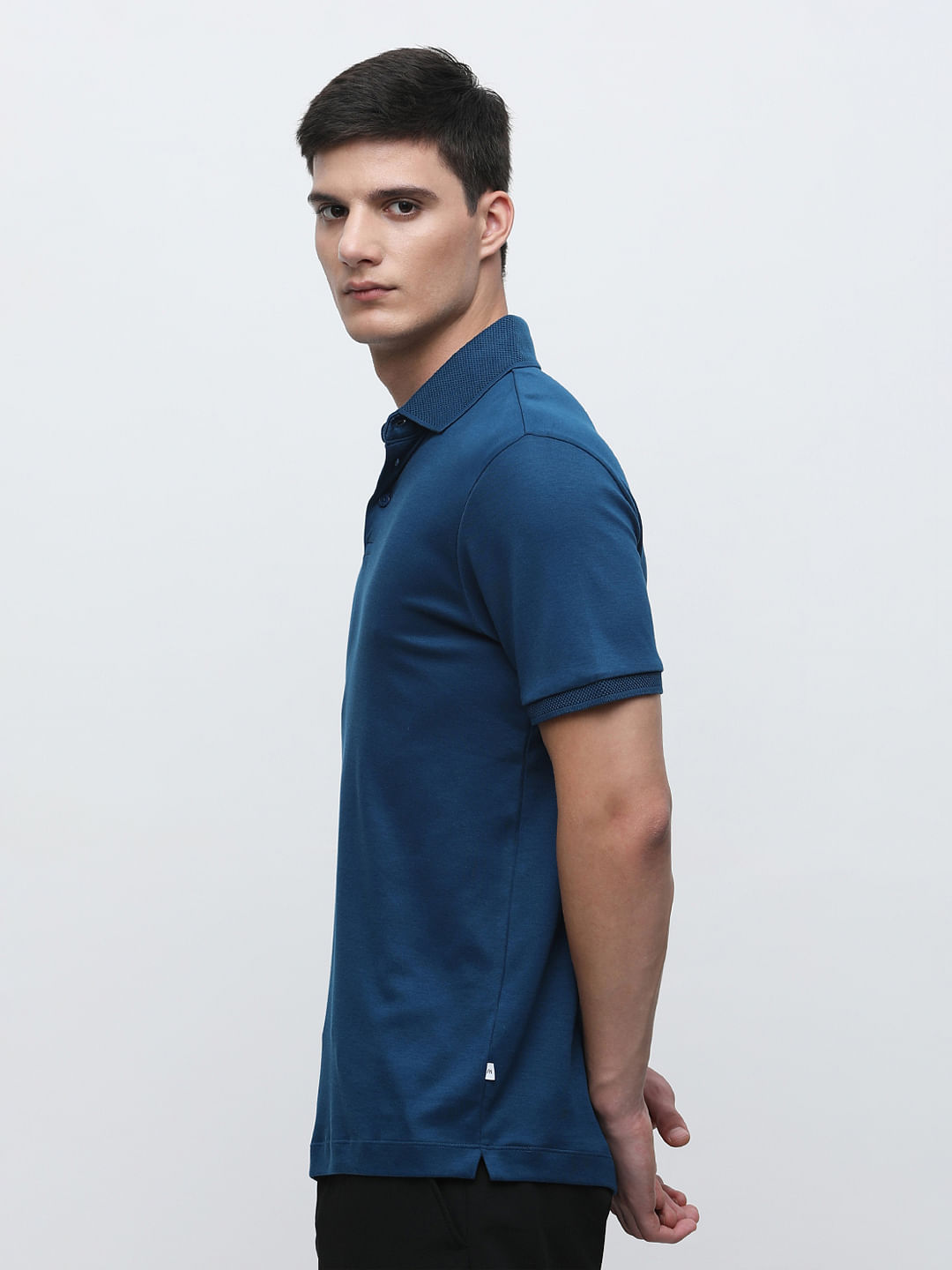 Blue on sale polo neck