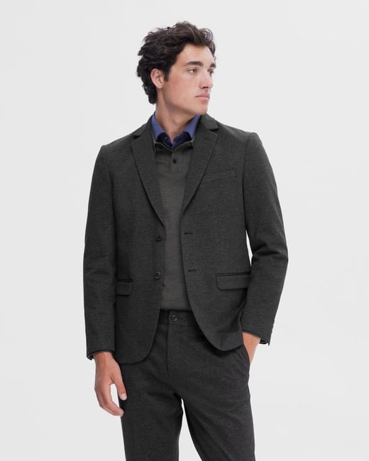 Buy Dark Green Woven Slim Suit-Set Blazer for Men Online at SELECTED ...