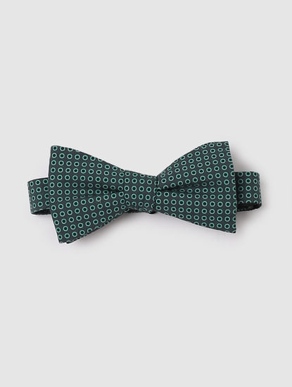 Green All Over Print Bow Tie