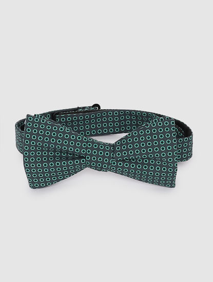 Green All Over Print Bow Tie
