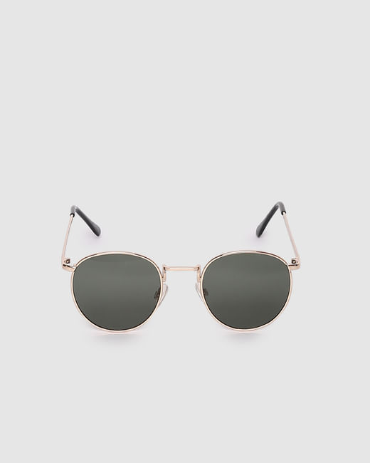 Green Oval Sunglasses