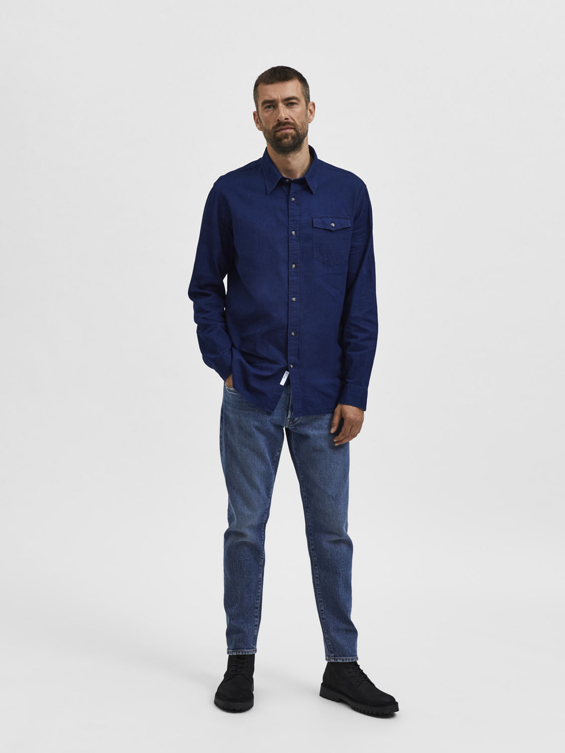 Men's Denim Long-Sleeve Work Shirt | Dickies®B2B