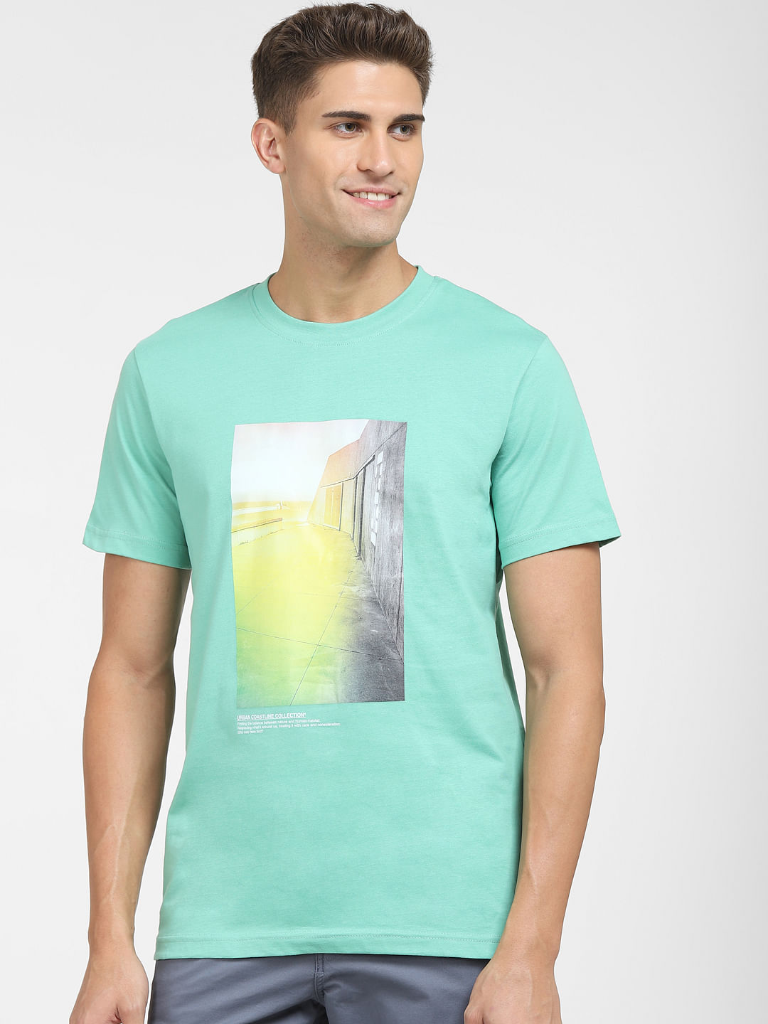 Green t clearance shirt style