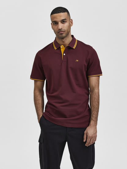 Burgundy Polo T-shirt