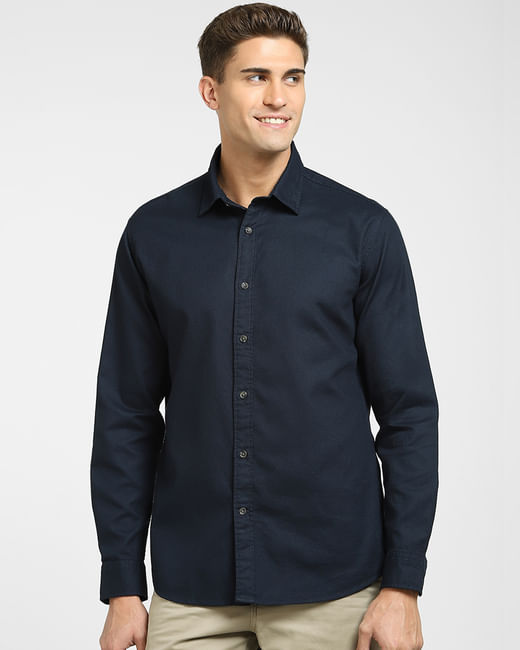 Dark Blue Full Sleeves Shirt
