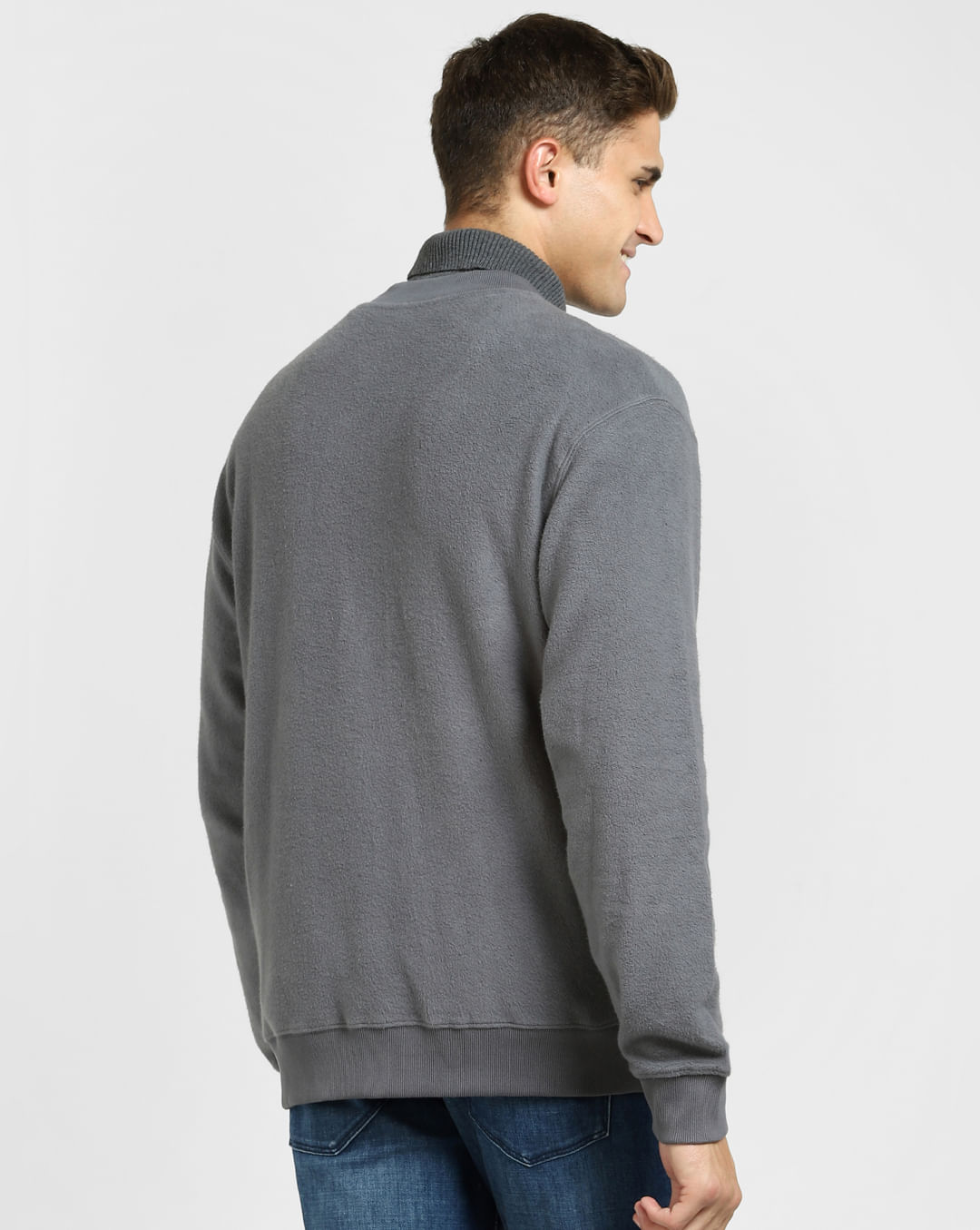 Buy Grey Sweat Jacket Online at SELECTED HOMME |160209002