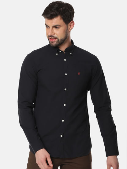 Black Chest Pocket Full Sleeves Shirt