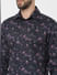 SELECTED Black Floral Print Organic Cotton Shirt