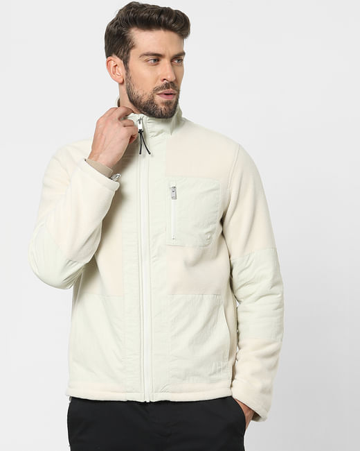 Off-White High Neck Fleece Jacket