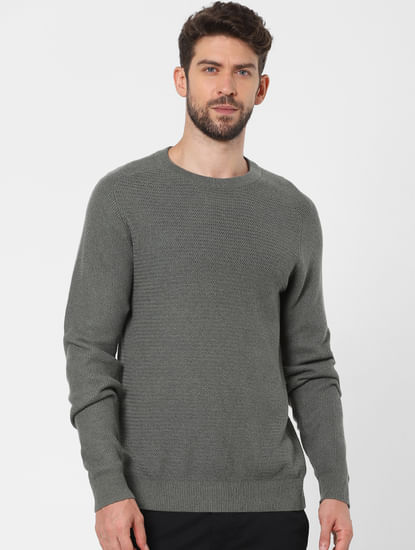 Dark Grey Organic Cotton Pullover