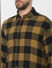 Yellow Check Organic Cotton Full Sleeves Shirt