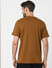 Brown Organic Cotton Crew Neck T-shirt