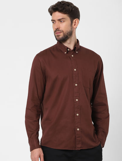 Brown Full Sleeves Shirt