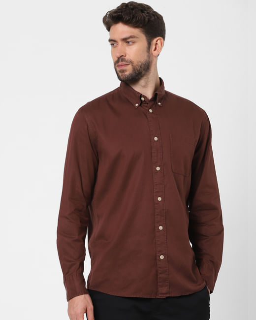 Brown Full Sleeves Shirt