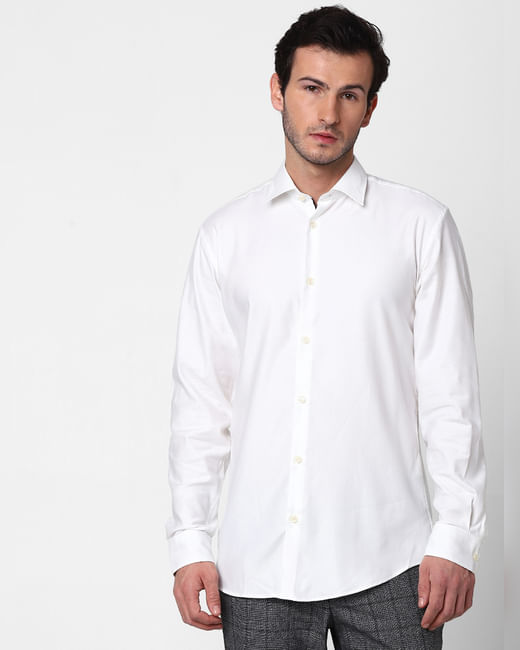 White Full Sleeves T-shirt