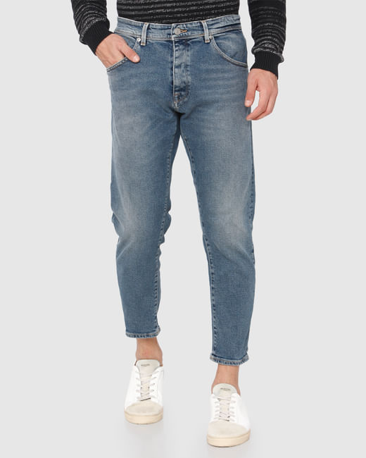 Light Blue Cropped Aldo Regular Fit Jeans