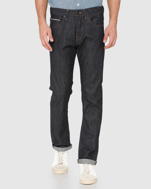 Dark Blue Toby Tapered Fit Jeans