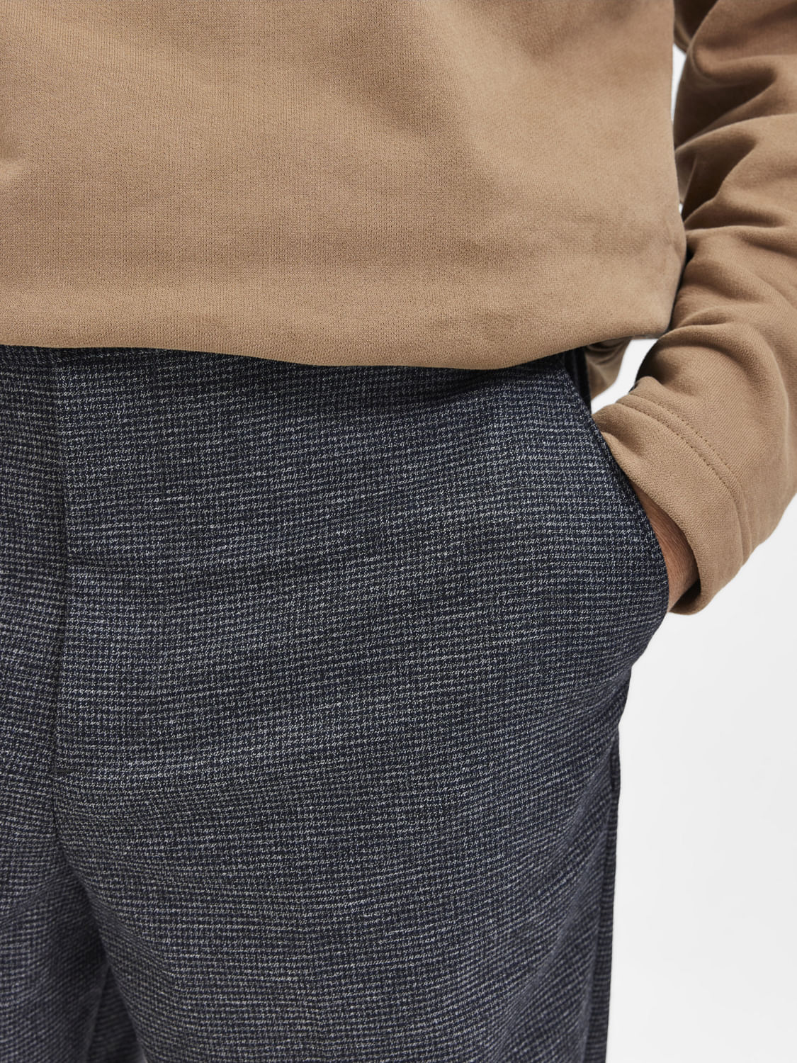 Check Formal Trousers In Grey B95 Walt