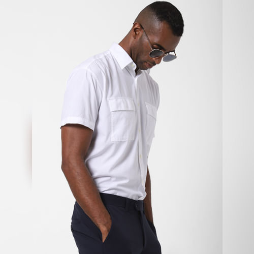 White Short Sleeves Shirt