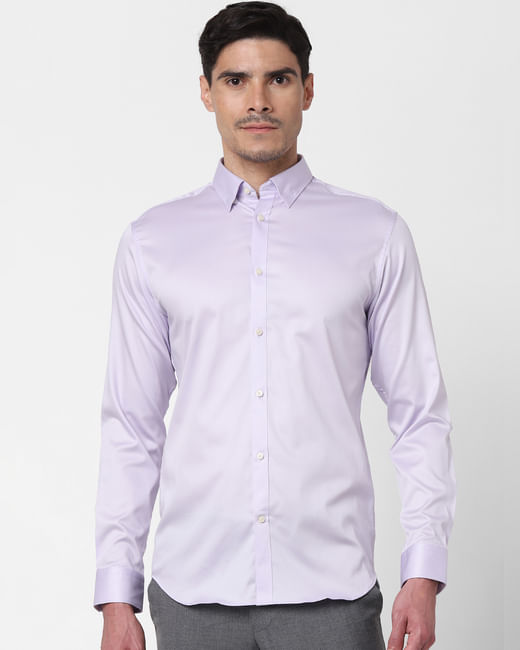 Orchid Ice Full Sleeves Slim Fit Shirt 