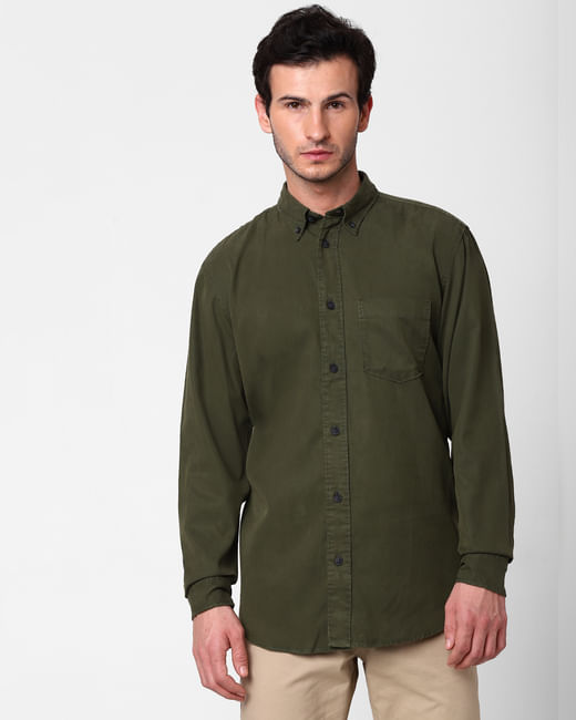 Green Full Sleeves Shirt