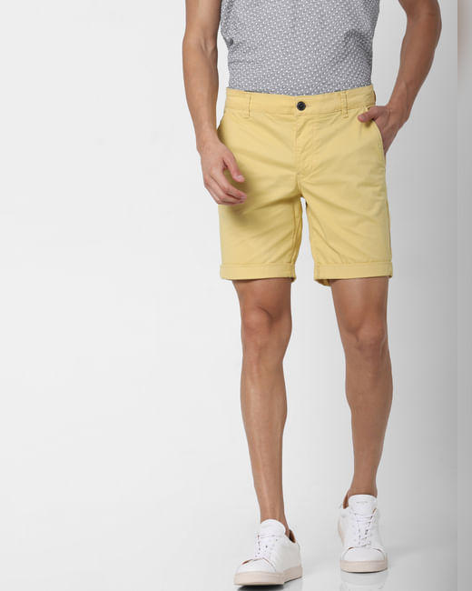 Yellow Chino Shorts