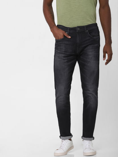 Grey Faded Toby Tapered Fit Jeans
