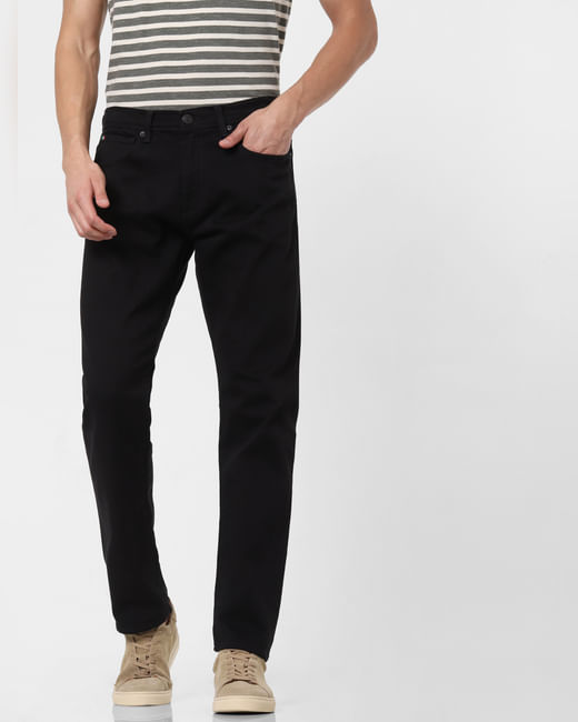 Black Toby Tapered Fit Jeans