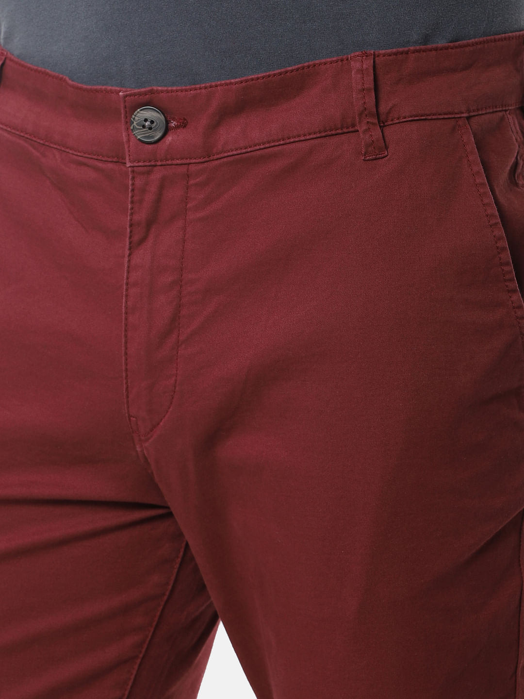 red chinos slim fit