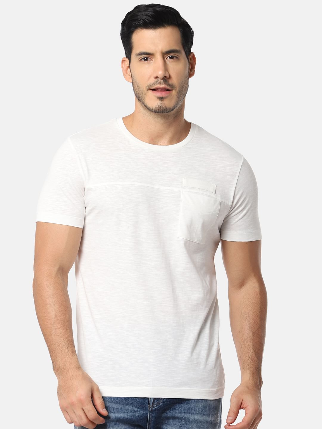 one pocket t shirt