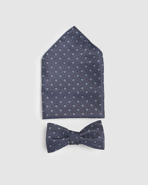 Blue Dobby Bow Tie