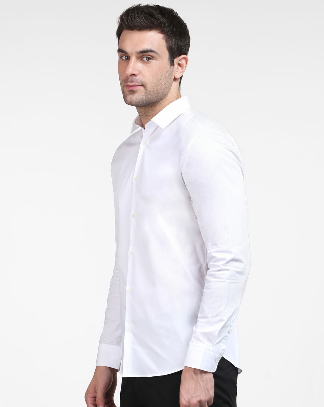 Buy White SELECTED Online at Formal Full | 200658602 HOMME Men Shirt Sleeves for