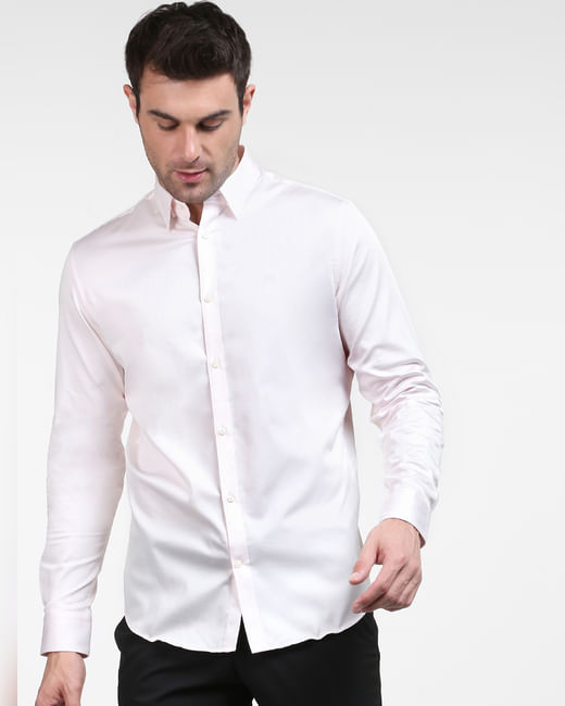 Buy Light Pink Full Sleeves Shirt for Men Online at SELECTED HOMME ...