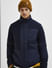 Navy Blue Zip Up Fleece Jacket