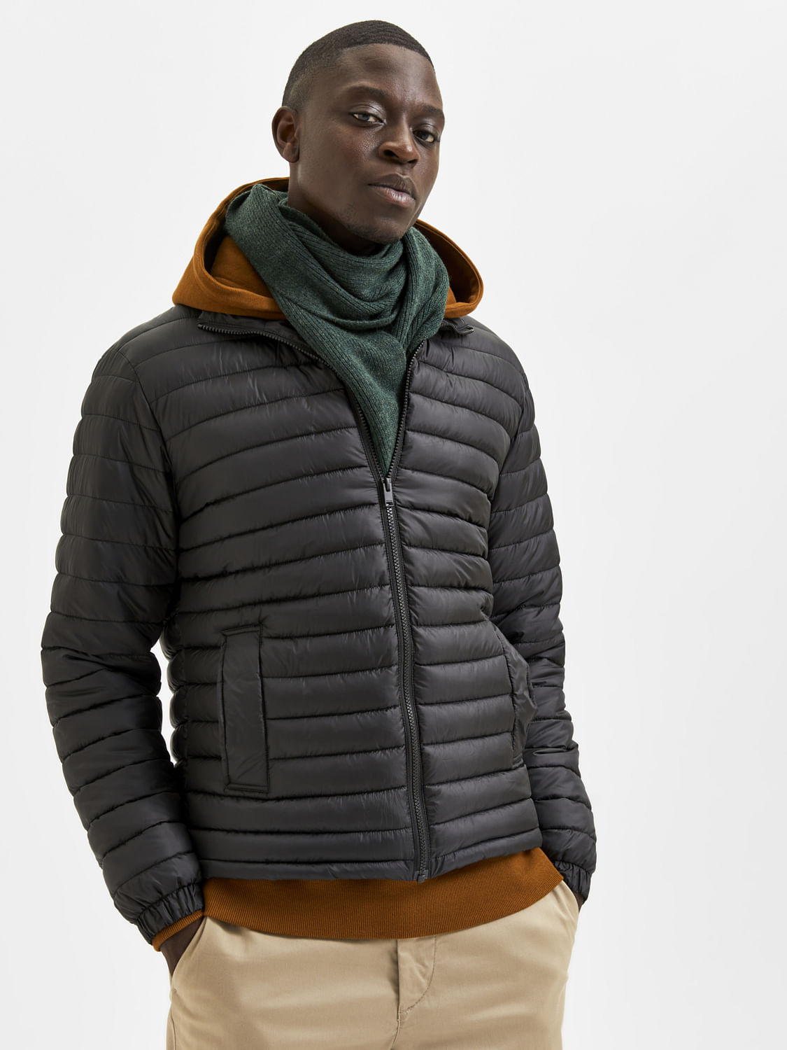 lightweight padded puffer coat