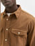 Brown Full Sleeves Solid Shirt