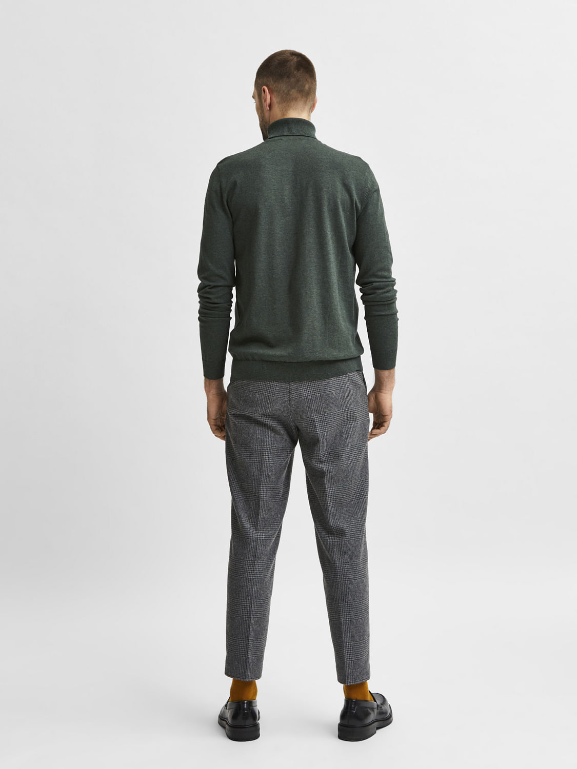 Grey Turtleneck and Trousers Outfit  Teach in Style