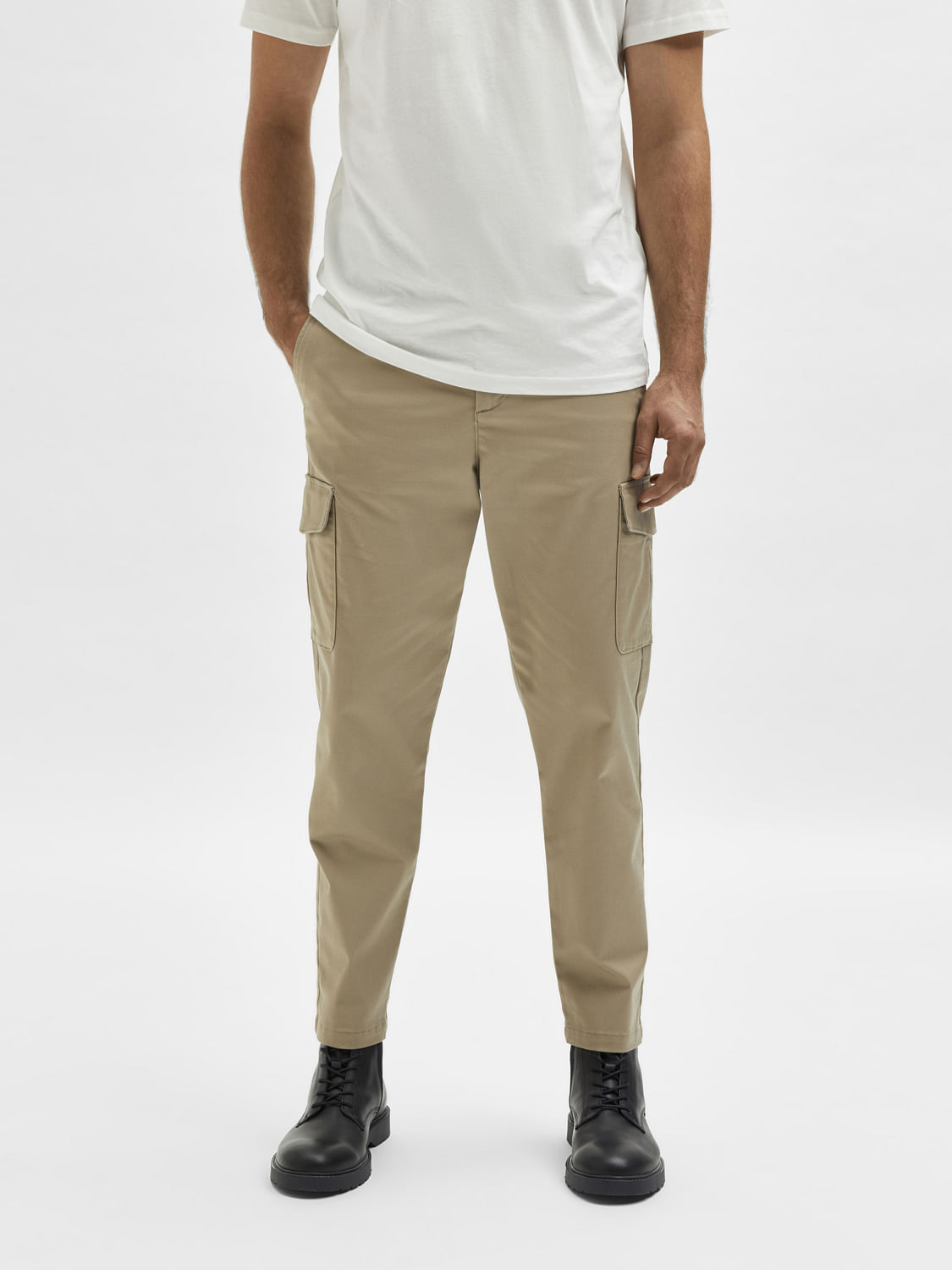 Buy LOOSE PARACHUTE WHITE CARGO PANTS for Women Online in India