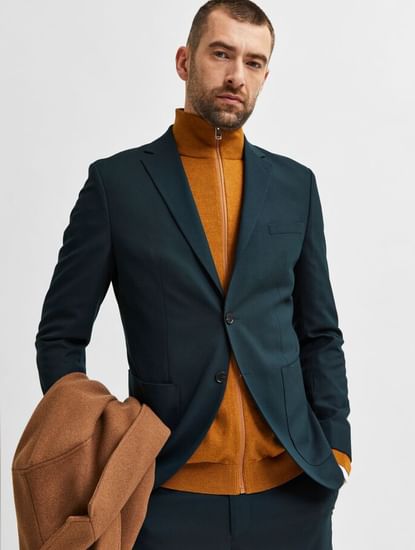 Dark Green Formal Suit Blazer